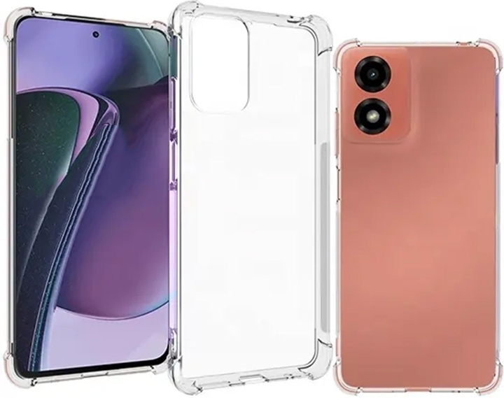 Insmat Impact Case, Motorola G04, transparent in the group SMARTPHONE & TABLETS / Phone cases / Motorola at TP E-commerce Nordic AB (D18055)