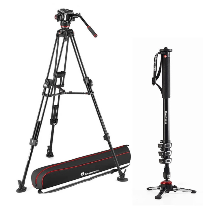 Manfrotto 645 Fast Video Head 504X Monopod Video Bundle in the group HOME ELECTRONICS / Photo & Video / Photo equipment / Tripod at TP E-commerce Nordic AB (D18123)