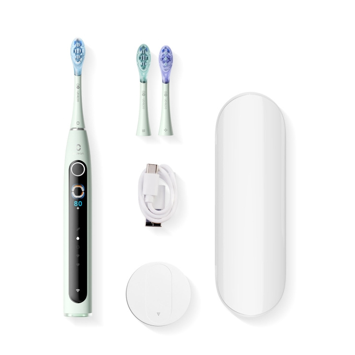 Oclean Electric Toothbrush X Pro 20 Set Green in the group BEAUTY & HEALTH / Oral care / Electric toothbrushes at TP E-commerce Nordic AB (D18139)