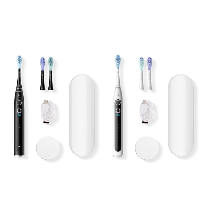 Oclean Electric Toothbrush X Pro 20 S Duo Set White+Black in the group BEAUTY & HEALTH / Oral care / Electric toothbrushes at TP E-commerce Nordic AB (D18142)