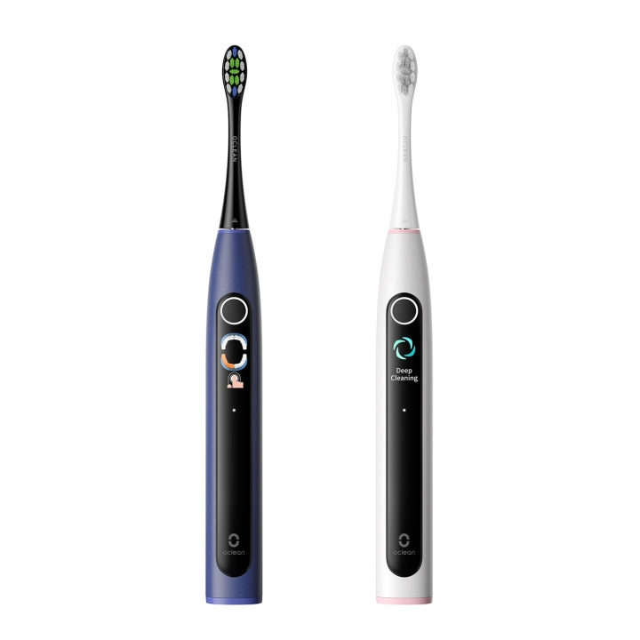 Oclean Electric Toothbrush X Lite Duo Set Dark Blue+Grey in the group BEAUTY & HEALTH / Oral care / Electric toothbrushes at TP E-commerce Nordic AB (D18147)