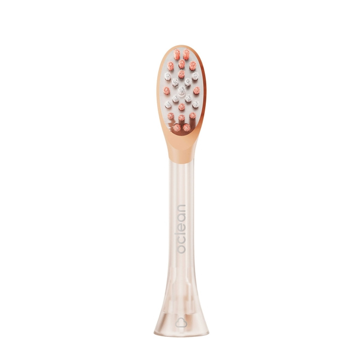 Oclean Brush Head Easy Clean 2 Pack Orange in the group BEAUTY & HEALTH / Oral care / Accessories for electric toothbrushes at TP E-commerce Nordic AB (D18159)