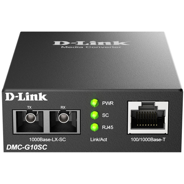 D-Link DMC-G10SC 100/1000BaseT to 1000BaseLX SC Single-mode Media Converter 10 km in the group COMPUTERS & PERIPHERALS / Network / Media Converters at TP E-commerce Nordic AB (D18173)