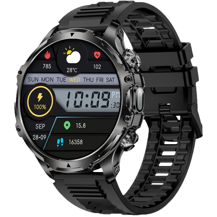 KSIX Smartklocka Venture - Svart in the group Sport, leisure & Hobby / Smartwatch & Activity trackers / Smartwatches at TP E-commerce Nordic AB (D18178)