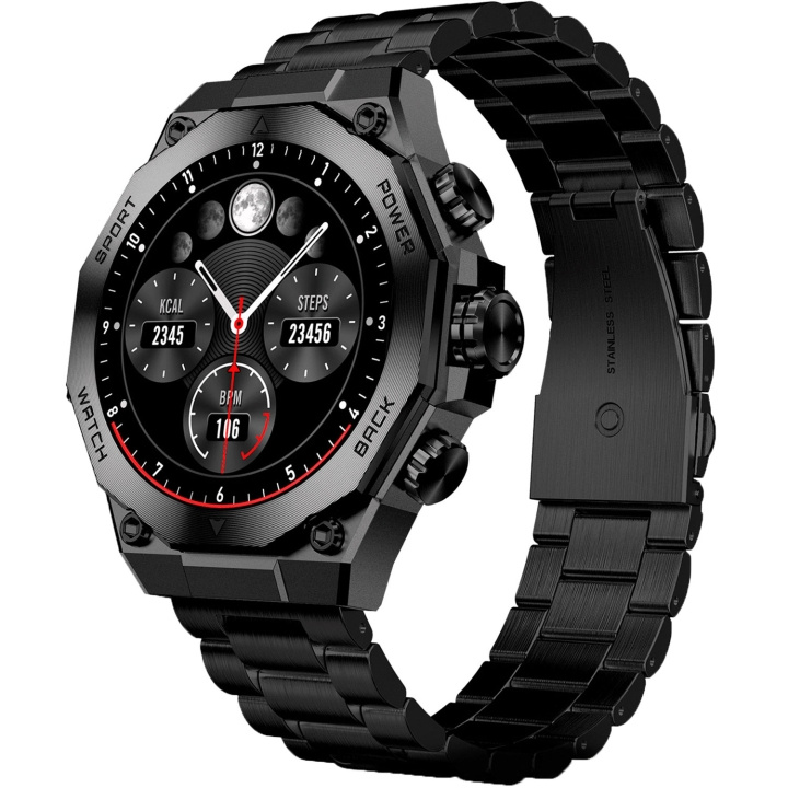 KSIX Smartklocka Titanium - Svart in the group Sport, leisure & Hobby / Smartwatch & Activity trackers / Smartwatches at TP E-commerce Nordic AB (D18179)