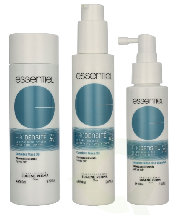Eugene Perma Essentiel Pro Densite #2 Set 450 ml Shampoo 200ml/Conditioner 150ml/Serum 100ml in the group BEAUTY & HEALTH / Hair & Styling / Hair care / Schampoo at TP E-commerce Nordic AB (D18371)