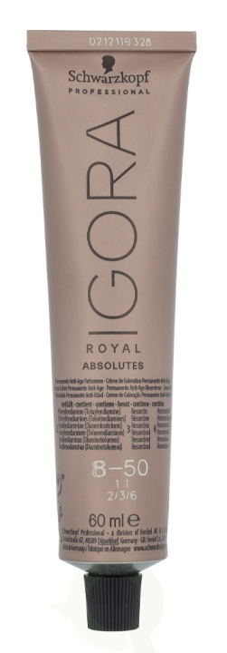 Schwarzkopf Igora Royal Absolutes Permanent Color Creme 60 ml 8-50 in the group BEAUTY & HEALTH / Hair & Styling / Hair care / Hair Dye / Hair Dye & Color bombs at TP E-commerce Nordic AB (D18377)