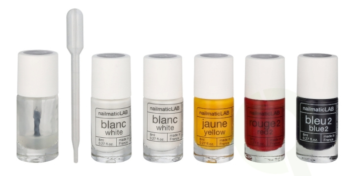 Nailmatic Nail Polish Set 52.5 ml Pastel - 5x Nail Polish 8ml/5x Mixing Base 2,5 ml/10 Pipettes/5 Labels/1 Booklet With 20 Recipes in the group BEAUTY & HEALTH / Manicure / Pedicure / Nail polish at TP E-commerce Nordic AB (D18392)