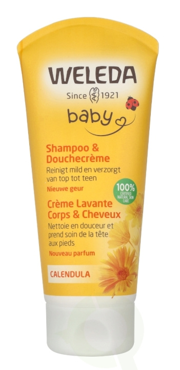 Weleda Baby Calendula Hair- & Body Shampoo 200 ml in the group BEAUTY & HEALTH / Skin care / Body health / Bath & Shower gels at TP E-commerce Nordic AB (D18397)