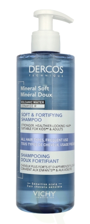 Vichy Dercos Mineral Soft & Fortifying Shampoo 400 ml in the group BEAUTY & HEALTH / Hair & Styling / Hair care / Schampoo at TP E-commerce Nordic AB (D18429)