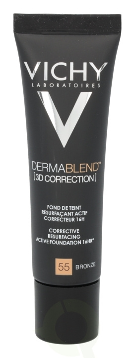 Vichy Dermablend 3D Correction SPF25 30 ml #55 Bronze in the group BEAUTY & HEALTH / Makeup / Facial makeup / Foundation at TP E-commerce Nordic AB (D18436)