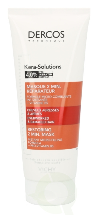 Vichy Dercos Kera-Solutions Restoring 2 Min. Mask 200 ml Sensitive Scalp in the group BEAUTY & HEALTH / Hair & Styling / Hair care / Hair Mask at TP E-commerce Nordic AB (D18448)