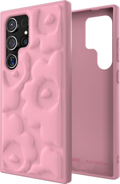 Samsung x Marimekko Embossed Case, Samsung Galaxy S24 Ultra, pink in the group SMARTPHONE & TABLETS / Phone cases / Samsung at TP E-commerce Nordic AB (D18544)