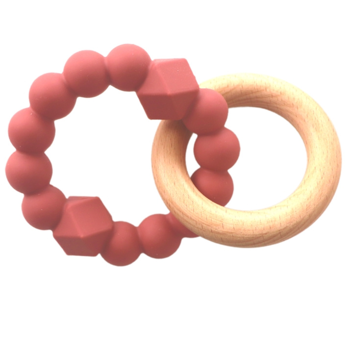 Jellystone Designs Moon Teether - dusty pink (JSD0350) in the group TOYS, KIDS & BABY PRODUCTS / Baby Gadgets / Pacifiers & Teething toys at TP E-commerce Nordic AB (D18625)