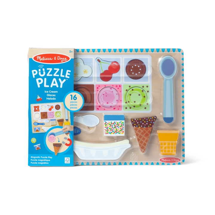 Melissa & Doug Ice Cream Wooden Magnetic Puzzle (31006) in the group TOYS, KIDS & BABY PRODUCTS / Toys / Kids puzzle at TP E-commerce Nordic AB (D18644)