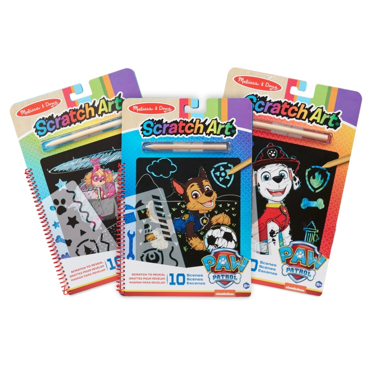 Melissa & Doug PAW Patrol Scratch Art - 3-Pack ( Chase, Skye, Marshall ) (33308) in the group TOYS, KIDS & BABY PRODUCTS / Toys / Crafts at TP E-commerce Nordic AB (D18647)