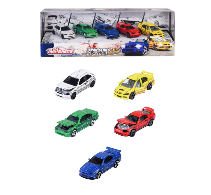 Majorette Japan Series 5 Pieces Giftpack (212051031) in the group TOYS, KIDS & BABY PRODUCTS / Toys / Toy cars at TP E-commerce Nordic AB (D18675)