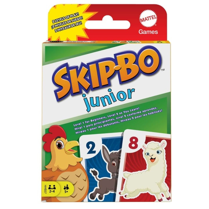 Mattel Games Skip-Bo Junior (HHB37) in the group TOYS, KIDS & BABY PRODUCTS / Games / Card games at TP E-commerce Nordic AB (D18676)