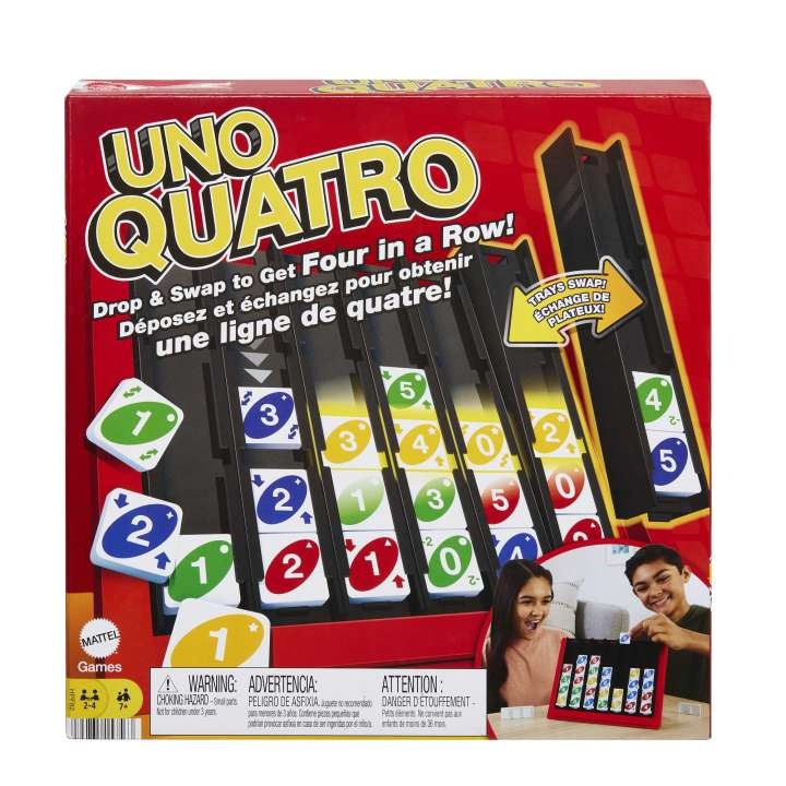 Mattel Games UNO Quatro (HPF82) in the group TOYS, KIDS & BABY PRODUCTS / Games / Board games at TP E-commerce Nordic AB (D18691)