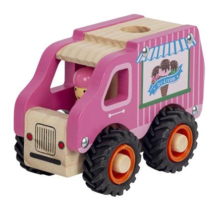 Magni Icecream truck with rubber wheels, FSC 100% - (5653) in the group TOYS, KIDS & BABY PRODUCTS / Toys / Toy cars at TP E-commerce Nordic AB (D18706)