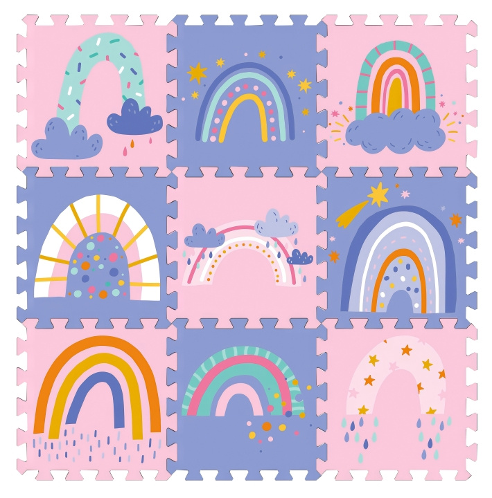 Magni Floor Puzzle with Rainbows - Colorful in the group TOYS, KIDS & BABY PRODUCTS / Toys / Kids puzzle at TP E-commerce Nordic AB (D18709)