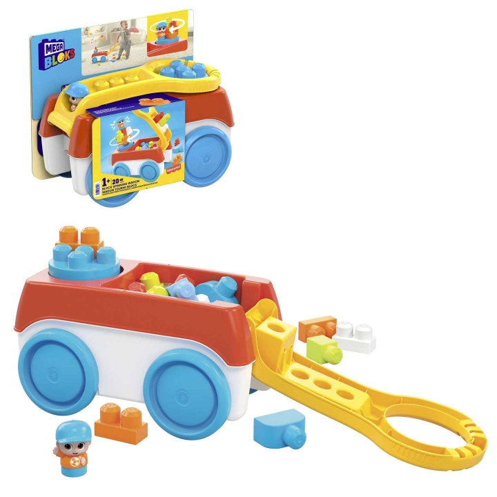 Mega Bloks Block Spinning Wagon (HHN00) in the group TOYS, KIDS & BABY PRODUCTS / Baby toys / Activity toys at TP E-commerce Nordic AB (D18739)