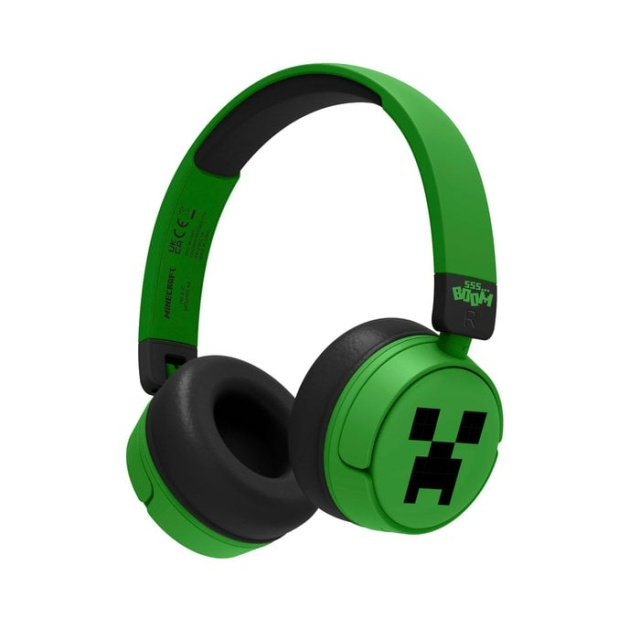 OTL Bluetooth Headset w/Perental Control - Minecraft Green in the group HOME ELECTRONICS / Audio & Picture / Headphones & Accessories / Headphones at TP E-commerce Nordic AB (D18842)