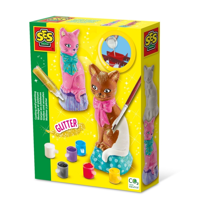 SES Creative Casting and Painting - Cat - (S01218) in the group TOYS, KIDS & BABY PRODUCTS / Toys / Crafts at TP E-commerce Nordic AB (D18885)