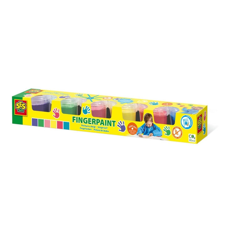 SES Creative Fingerpaint 6 colours - (S00315) in the group TOYS, KIDS & BABY PRODUCTS / Toys / Crafts at TP E-commerce Nordic AB (D18915)