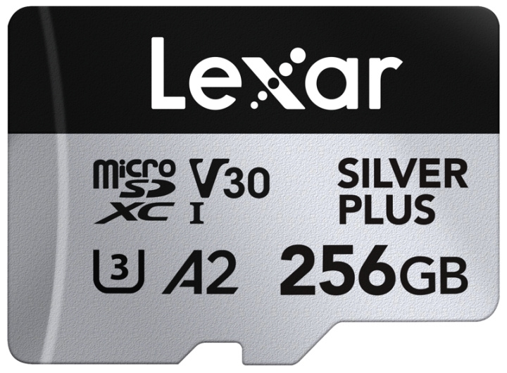 Lexar microSDXC Professional SILVER Plus UHS-I/U3/A2/4K R205/W150 (V30) - 256GB in the group HOME ELECTRONICS / Storage media / Memory cards / SD/SDHC/SDXC at TP E-commerce Nordic AB (D18931)