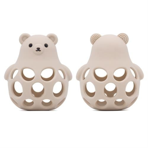 Magni Teether ball in teddy-bear design, beige - (5734) in the group TOYS, KIDS & BABY PRODUCTS / Baby Gadgets / Pacifiers & Teething toys at TP E-commerce Nordic AB (D18933)