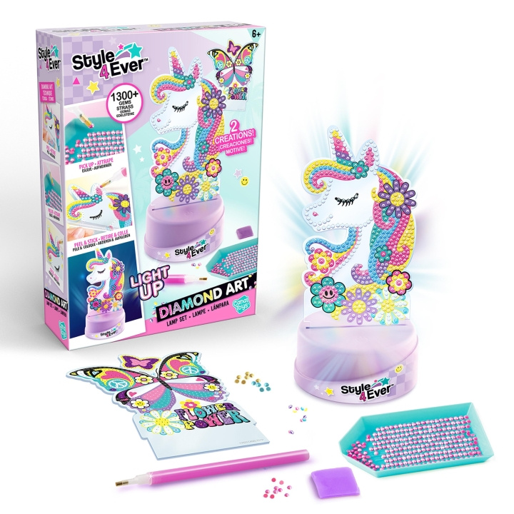 Style 4 Ever Diamond Art Lamp Set (299) in the group TOYS, KIDS & BABY PRODUCTS / Toys / Crafts at TP E-commerce Nordic AB (D18985)