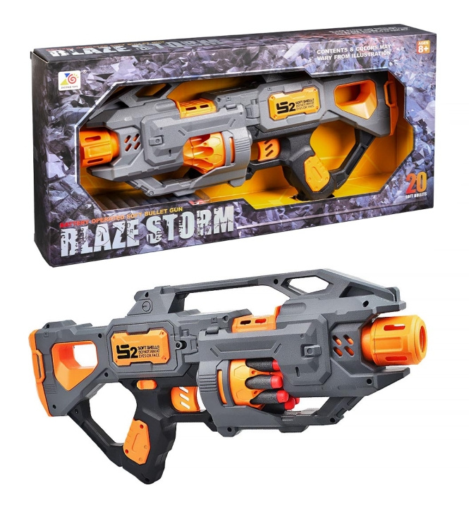 Gonher Blaze Storm Battery Operated Soft Bullet Gun (42070) in the group TOYS, KIDS & BABY PRODUCTS / Toys / Action play at TP E-commerce Nordic AB (D19017)