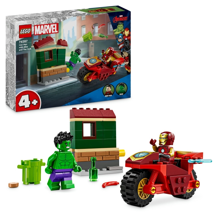 LEGO Super Heroes - Iron Man with Bike and The Hulk (76287) in the group TOYS, KIDS & BABY PRODUCTS / Toys / Building toys / Lego at TP E-commerce Nordic AB (D19020)