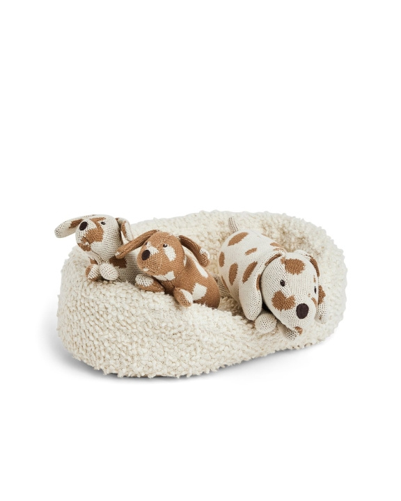 Smallstuff Dog basket with mother dog and puppies - (70018-01) in the group TOYS, KIDS & BABY PRODUCTS / Baby toys / stuffed animals at TP E-commerce Nordic AB (D19095)