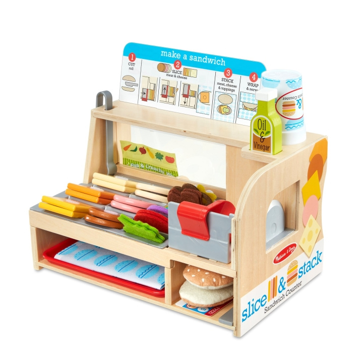 Melissa & Doug Slice & Stack Sandwich Counter (41650) in the group TOYS, KIDS & BABY PRODUCTS / Toys / Little home & Role play at TP E-commerce Nordic AB (D19116)