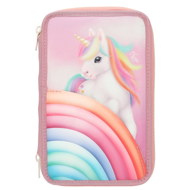 Ylvi Triple Pencil Case - Color Cloud - Candy Colors in the group TOYS, KIDS & BABY PRODUCTS / Toys / Pencil case at TP E-commerce Nordic AB (D19152)