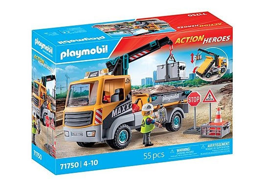 Playmobil Construction Truck with Crane (71750) in the group TOYS, KIDS & BABY PRODUCTS / Toys / Play set at TP E-commerce Nordic AB (D19155)