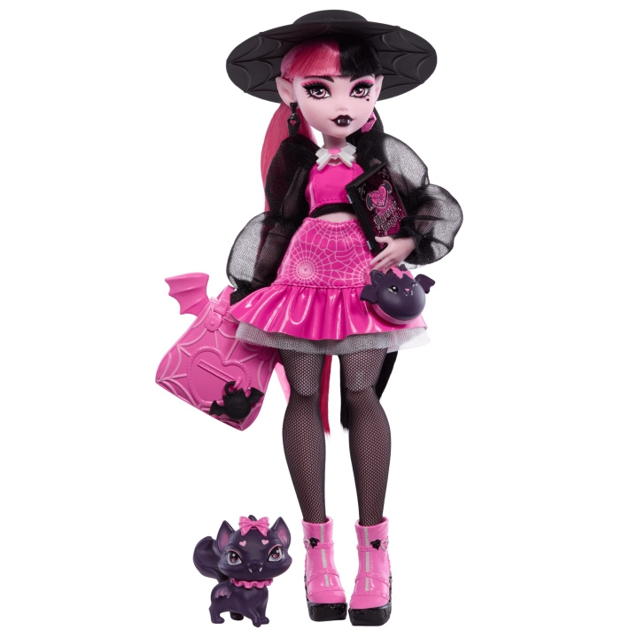 Monster High – Core Doll with Pet - Draculaura (HRP64) in the group TOYS, KIDS & BABY PRODUCTS / Toys / Docks & Accessories at TP E-commerce Nordic AB (D19166)