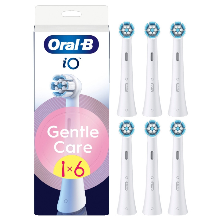 Oral B Oral-B iO Series Gentle Care Replacement Brush Heads - White - 6 count in the group BEAUTY & HEALTH / Oral care / Accessories for electric toothbrushes at TP E-commerce Nordic AB (D19186)