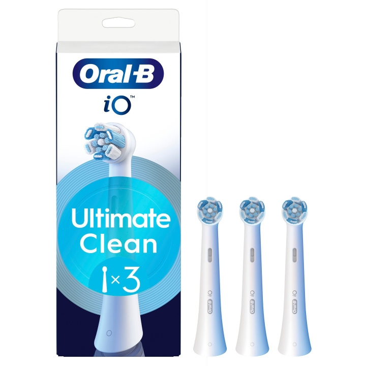 Oral B Oral-B iO Series Ultimate Clean Replacement Brush Heads - White - 3 count in the group BEAUTY & HEALTH / Oral care / Accessories for electric toothbrushes at TP E-commerce Nordic AB (D19188)
