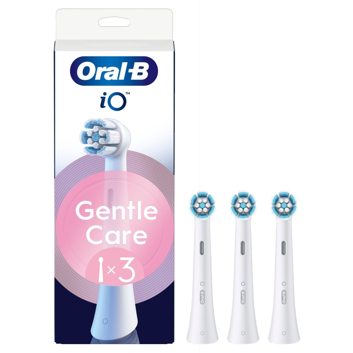 Oral B Oral-B iO Series Gentle Care Replacement Brush Heads - White - 3 count in the group BEAUTY & HEALTH / Oral care / Accessories for electric toothbrushes at TP E-commerce Nordic AB (D19189)