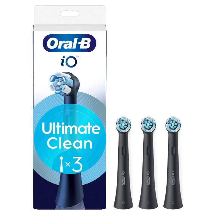 Oral B iO Series Ultimate Clean Replacement Brush Heads - Black - 3 count in the group BEAUTY & HEALTH / Oral care / Accessories for electric toothbrushes at TP E-commerce Nordic AB (D19190)
