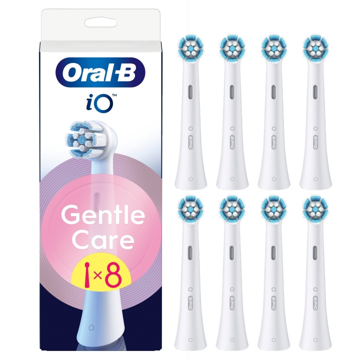 Oral B iO Series Gentle Care Replacement Brush Heads - White - 8 count in the group BEAUTY & HEALTH / Oral care / Accessories for electric toothbrushes at TP E-commerce Nordic AB (D19193)