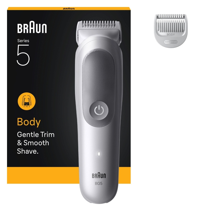 Braun Body Groomer Series 5 +2 Grooming Tools - Grey in the group BEAUTY & HEALTH / Hair & Styling / Shaving & Trimming / Hair trimmers at TP E-commerce Nordic AB (D19199)
