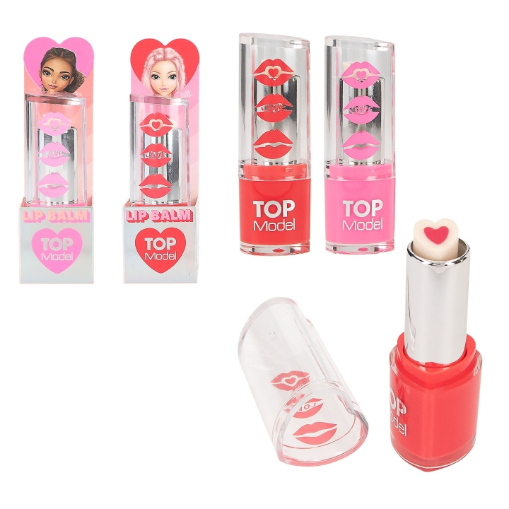 TOPModel Heart in Heart Lipbalm - Pink, Red - 3.7 grams in the group BEAUTY & HEALTH / Makeup / Lips / Lip balm at TP E-commerce Nordic AB (D19216)