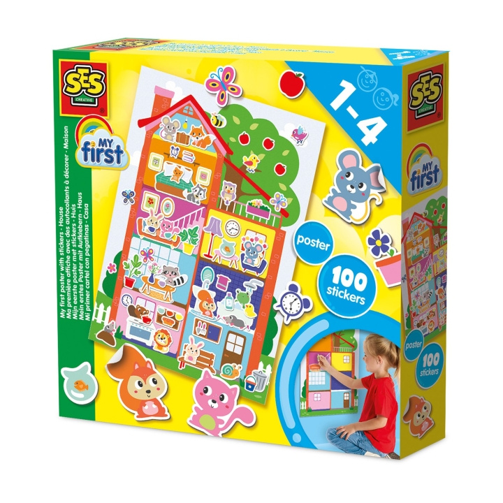 SES Creative My First Poster with Stickers - (S14476) in the group TOYS, KIDS & BABY PRODUCTS / Toys / Crafts at TP E-commerce Nordic AB (D19226)