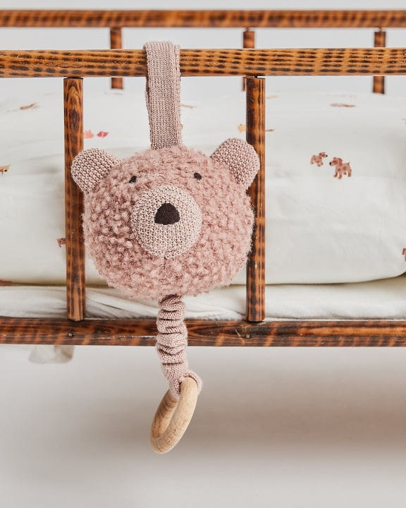 Smallstuff Music mobile, wool bouclé, rose (40011-42) in the group TOYS, KIDS & BABY PRODUCTS / Baby toys / stuffed animals at TP E-commerce Nordic AB (D19230)