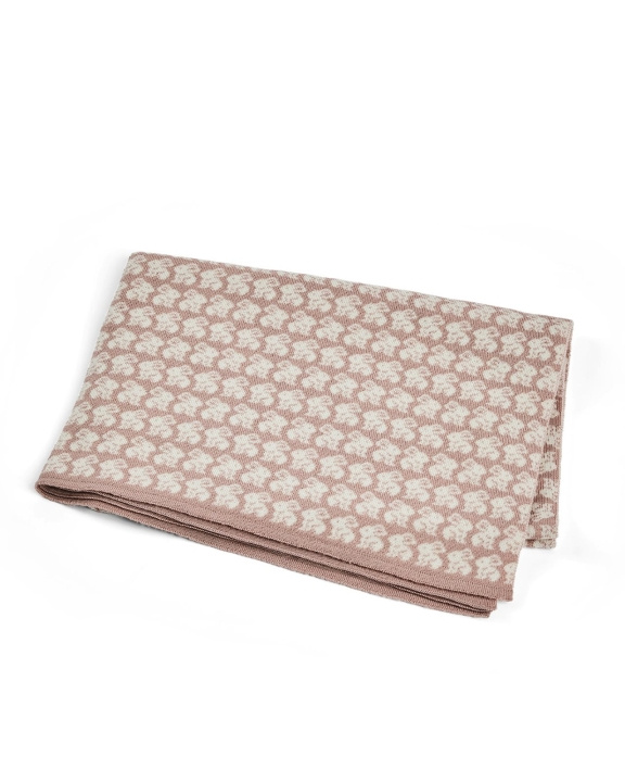 Smallstuff Baby blanket AO rabbits - Merino Wool Powder - 80x100 cm (70007-92) in the group TOYS, KIDS & BABY PRODUCTS / Children\'s textiles / Baby blankets at TP E-commerce Nordic AB (D19240)