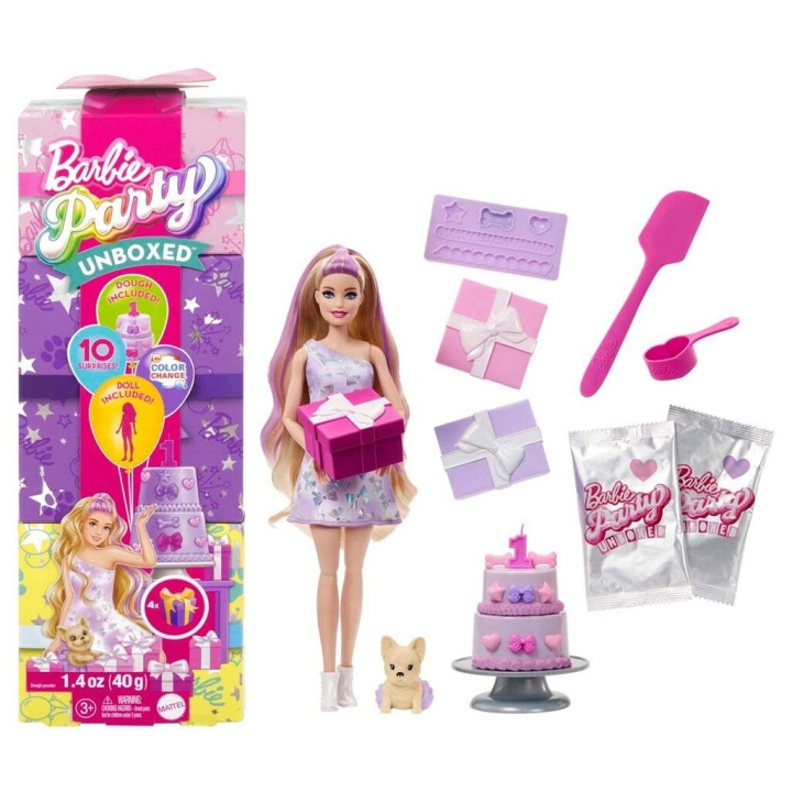 Barbie Barbie Party Unboxed Blonde Doll - (960-2523) in the group TOYS, KIDS & BABY PRODUCTS / Toys / Docks & Accessories at TP E-commerce Nordic AB (D19256)